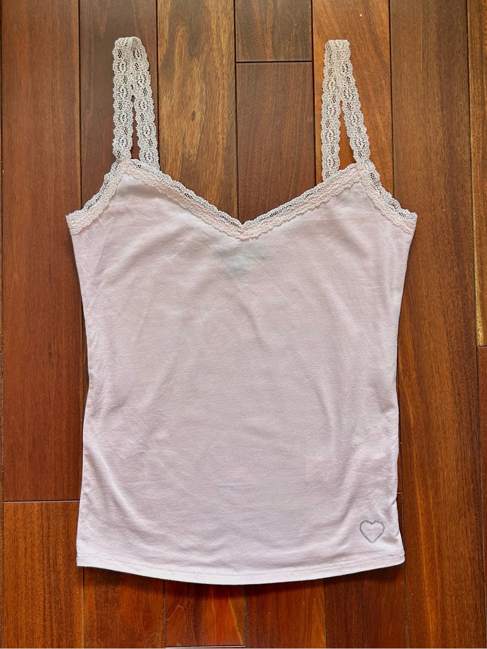 Light Pink Lace Cami Tank Top